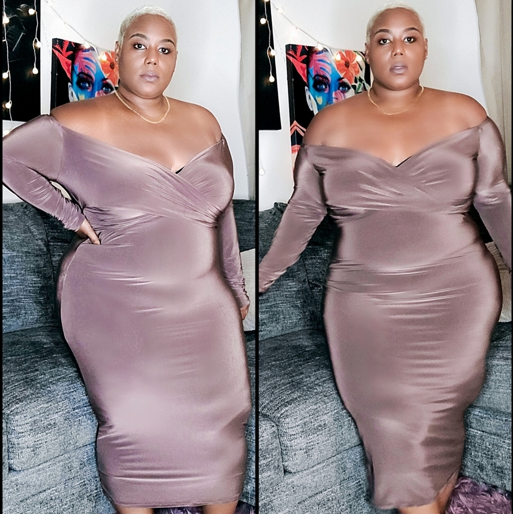 Midi Dress - Brown